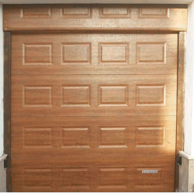 أبواب جراج ذات بوابة انزلاقية أفقية مصنوعة من مادة فولاذية أوروبية مقاس 18 × 7 قدم